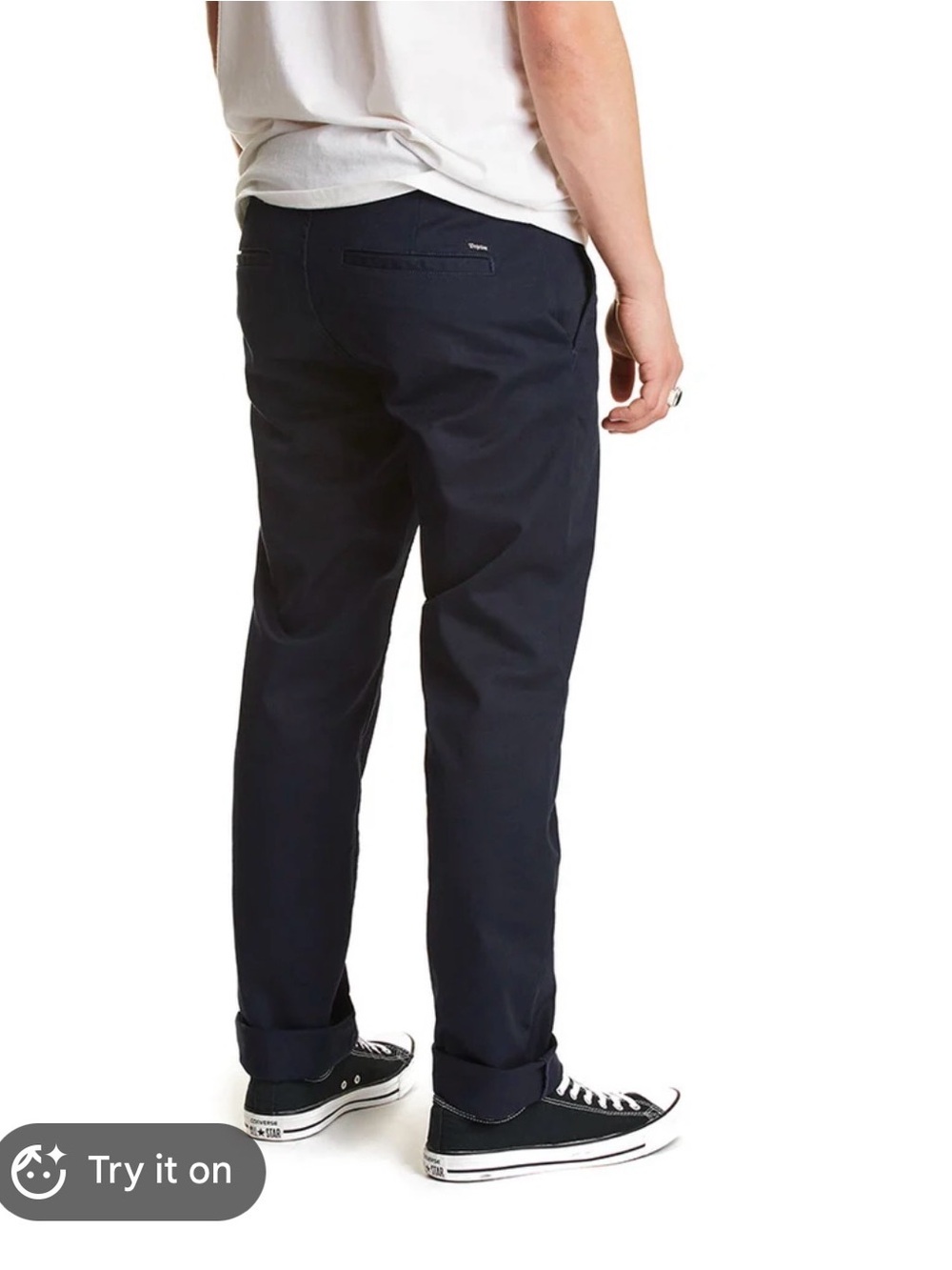 Brixton Reserve Chino Pants Midnight Navy 32x32 Standard Fit Straight Leg